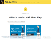 Tablet Screenshot of paddysteer.com